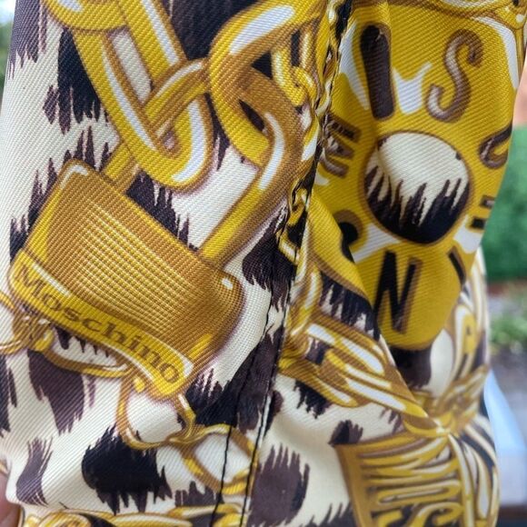 2018 Moschino x H&M Jeremy Scott Rare Collab Silk Puffer Bomber Jacket NWT - Picture 6 of 11